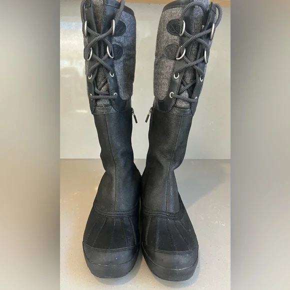 Ugg Belcloud 14” Tall Shearling Lined Leather Suede Lace Up Waterproof Boots 8 - Picture 11 of 13